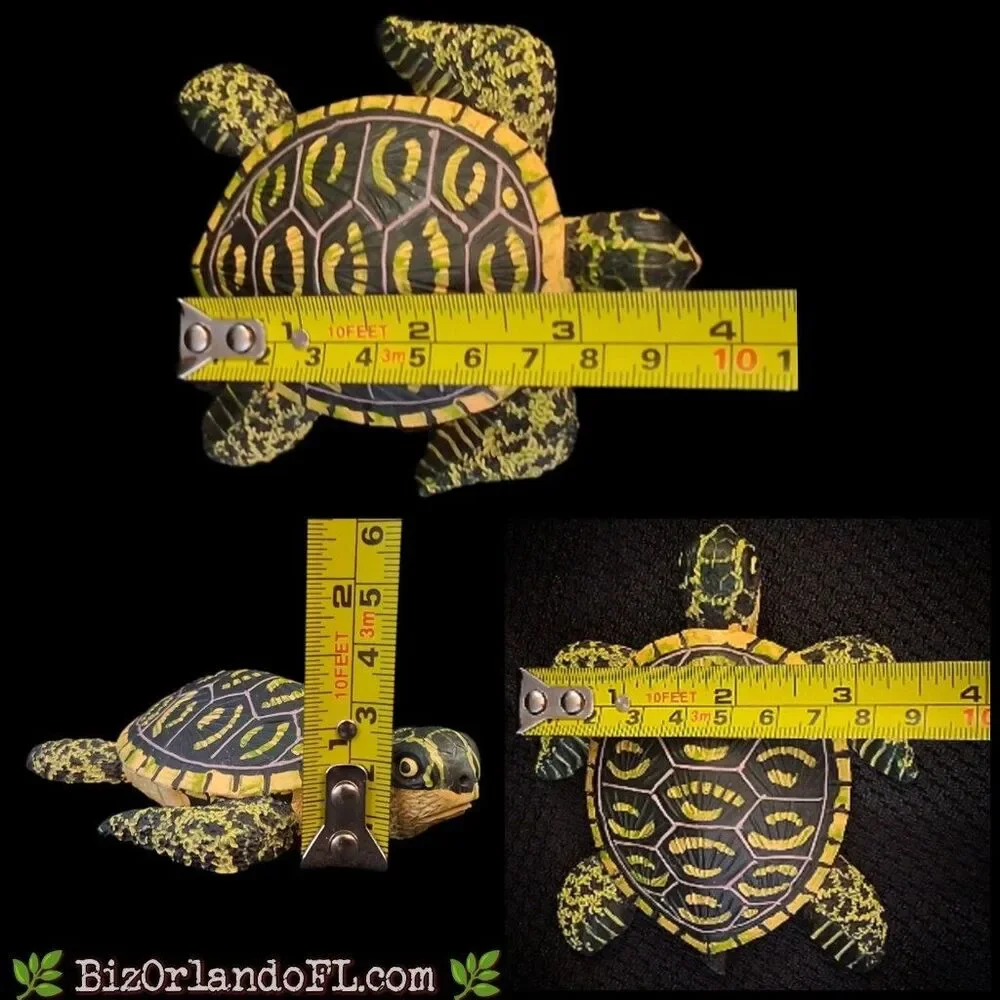 VINTAGE: AGiftCorp High-Quality Composite Resin Handpainted Sea Turtle Figurine